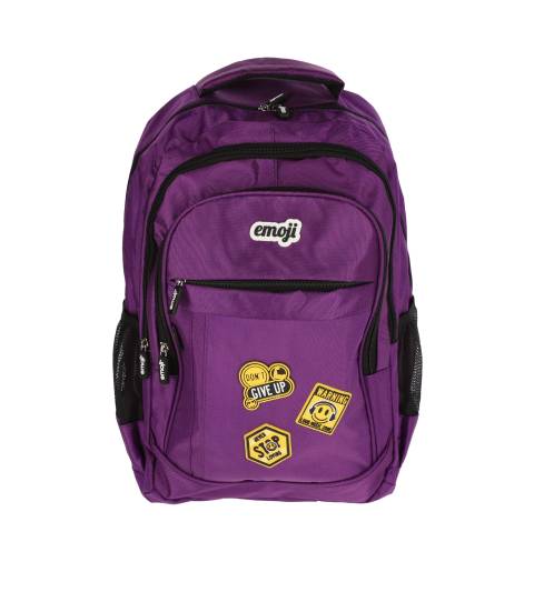 Ghiozdan Laptop EMOJI 4F 47x34x15cm 0,60kg MOV Badges